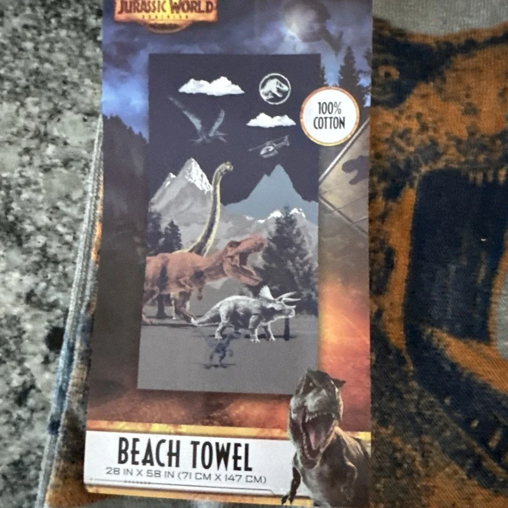 Jurassic World Park Dinosaur‎ 100% Cotton Soft & Cozy Beach Towel 28